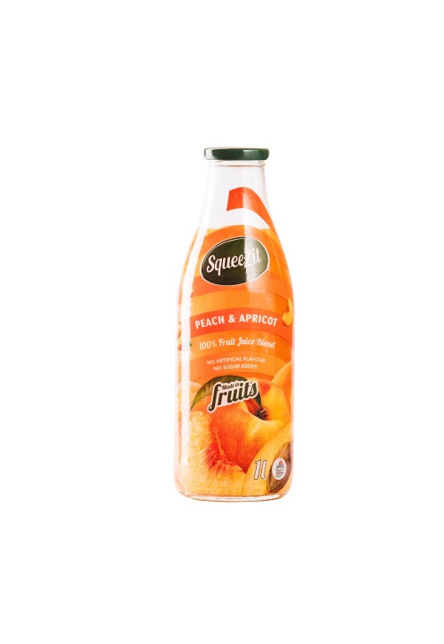 SqueeZit Peach Apricot Fruit Juice, 1000 ml