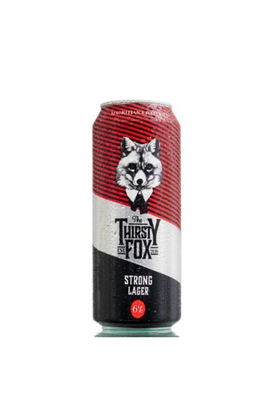 The Thirsty Fox Strong Lager Can, 500ml