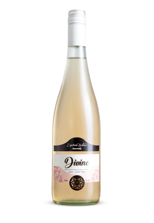 Divine Semi Sweet Rose Lychee wine