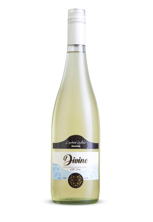 Divine Off Dry White Lychee wine