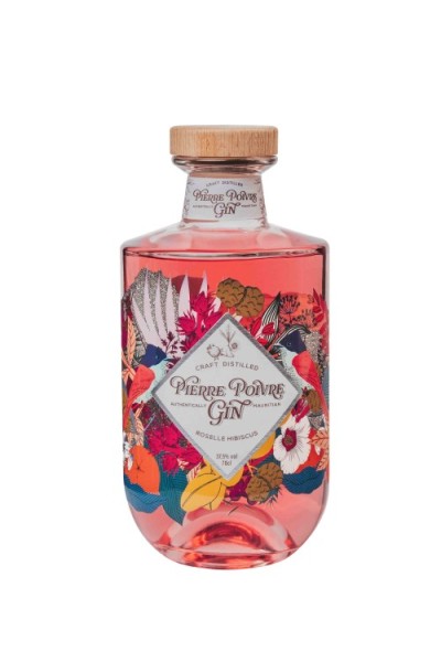 Pierre Poivre, Roselle Hibiscus Gin, 37.5%, 750 ml